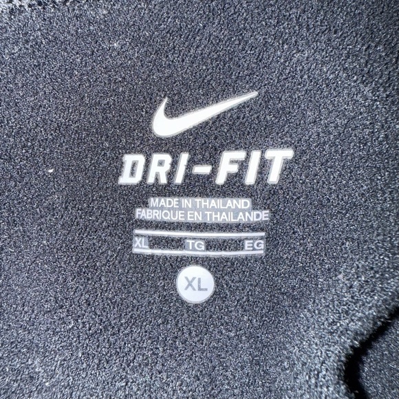 Nike Women's Black Hooded Quarter Zip Jacket Sz XL - Picture 6 of 7